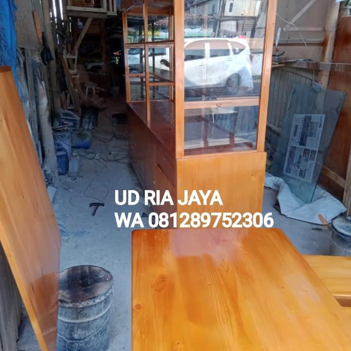 booth/gerobak + meja makan jati belanda