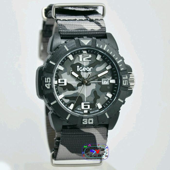 iGear Jam Tangan Sport Pria Murah I42-1735 - Tali Canvas - Quartz
