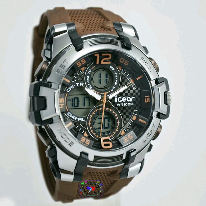 iGear Jam Tangan Sport Pria Murah I56-1948 - Dual Time Movement