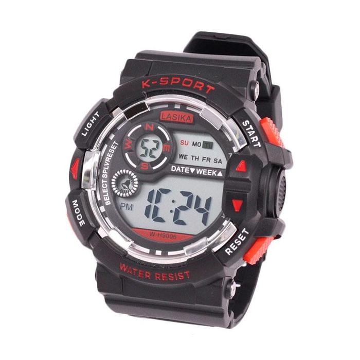 Lasika W-H9006 Jam Tangan Sport Pria Murah Anti Air - Digital - Ori