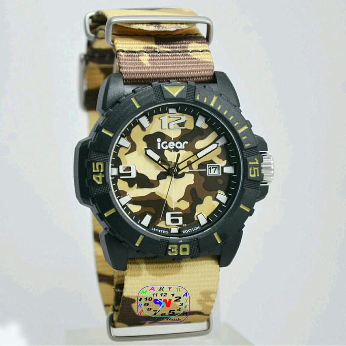 iGear Jam Tangan Sport Pria Murah I42-1745 - Tali Canvas - Quartz