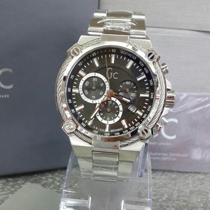 GC Jam Tangan Formal Pria Murah Y24003G2 - All Stainless - Quartz