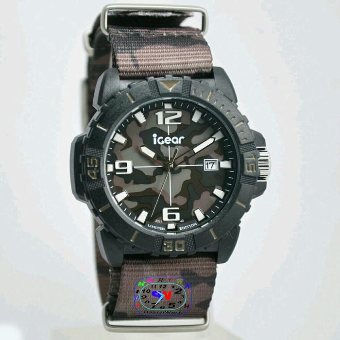 iGear Jam Tangan Sport Pria Murah I42-1795 - Tali Canvas - Quartz