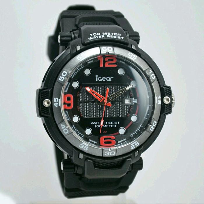 iGear Jam Tangan Sport Pria Murah I46-1938 - Rubber Strap - Quartz