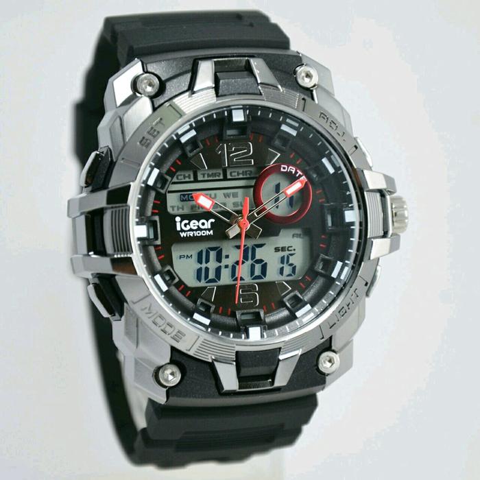 iGear Jam Tangan Sport Pria Murah I57-1938 - Dual Time Movement