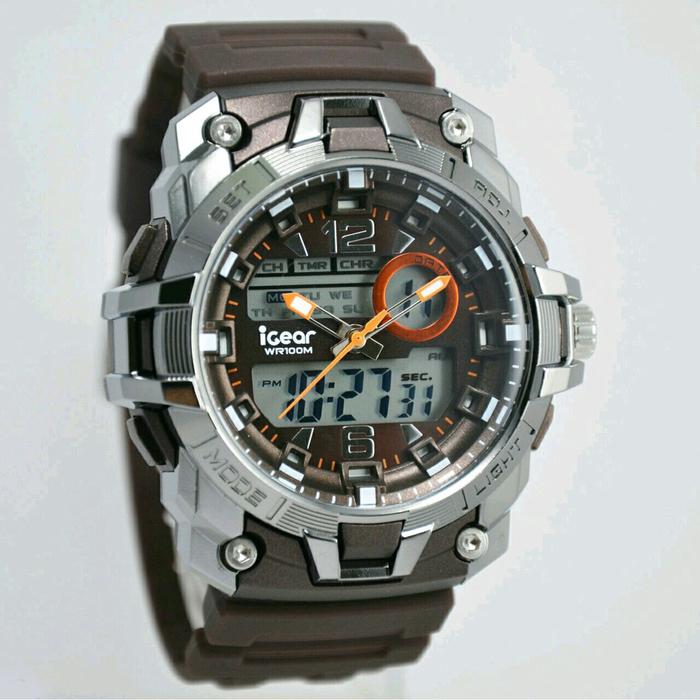iGear Jam Tangan Sport Pria Murah I57-1948 - Dual Time Movement