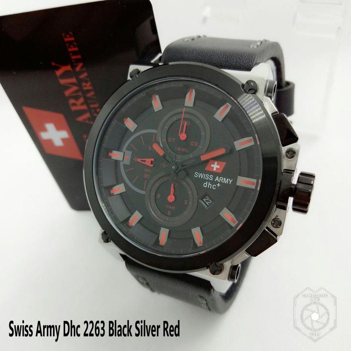 SA Dhc Jam Tangan Formal Pria Murah 2263 - Tali Kulit - Chrono Aktif