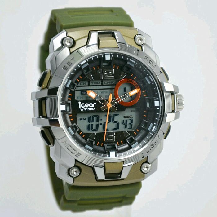 iGear Jam Tangan Sport Pria Murah I57-1998 - Dual Time Movement