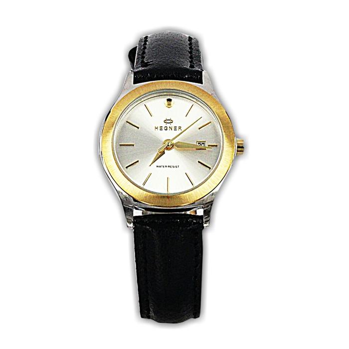 Hegner 317 Black Gold - Leather Strap - Quartz - Original Watches