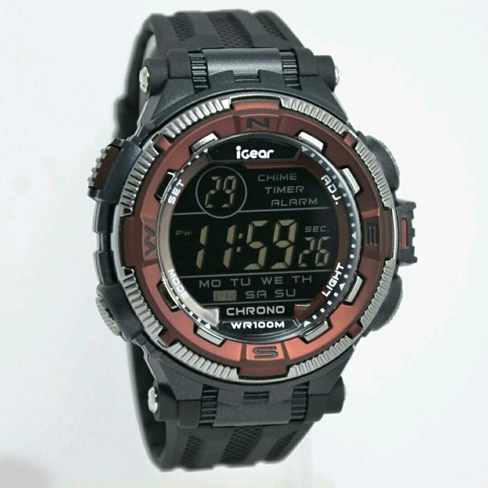 iGear Jam Tangan Sport Pria Murah I21-1948 - Rubber Strap - Digital