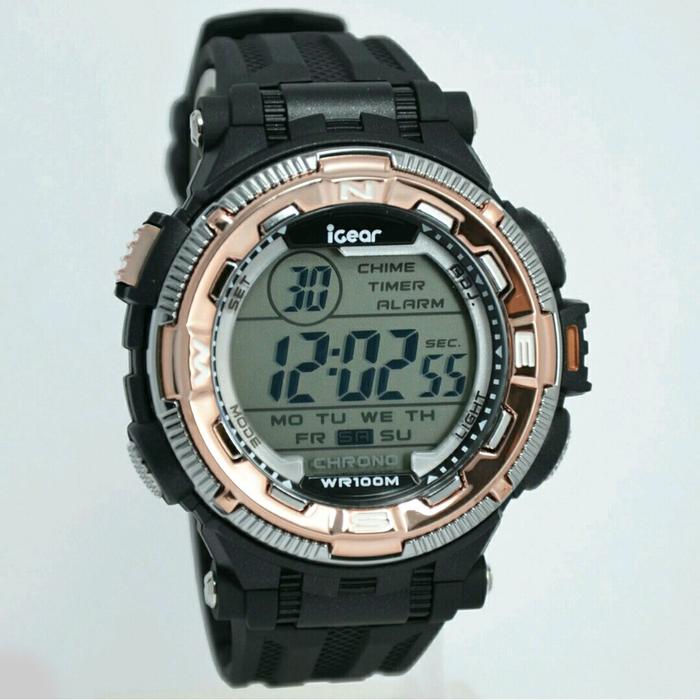 iGear Jam Tangan Sport Pria Murah I21-1978 - Rubber Strap - Digital