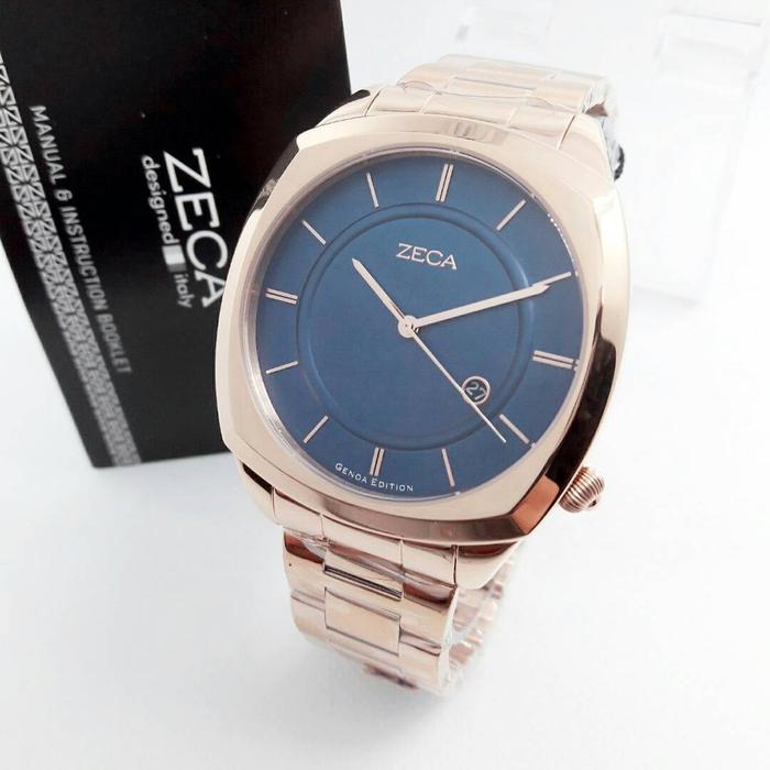 Zeca Jam Tangan Formal Wanita Murah 2008MHD Rose Gold Black