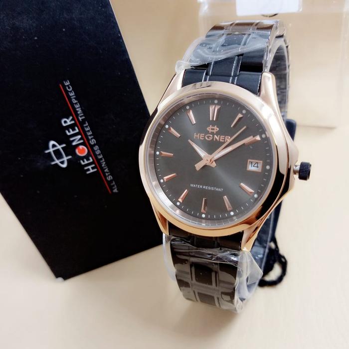 Hegner 8009L Jam Tangan Formal Wanita Murah Anti Air - Original
