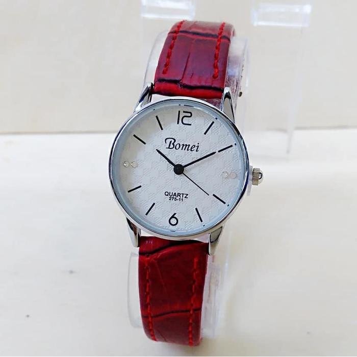 Bomei Jam Tangan Kasual Wanita Murah 456-0 - Quartz Watch - Leather
