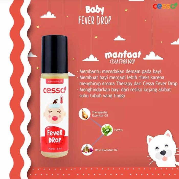 cessa baby fever drop essential oil pereda demam bayi
