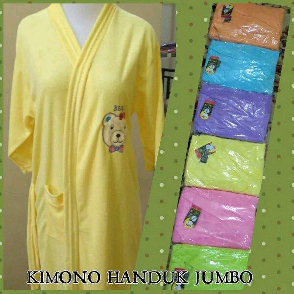 KIMONO HANDUK BAJU MANDI HANDUK KIMONO UKURAN DEWASA JUMBO WARNA POLOS