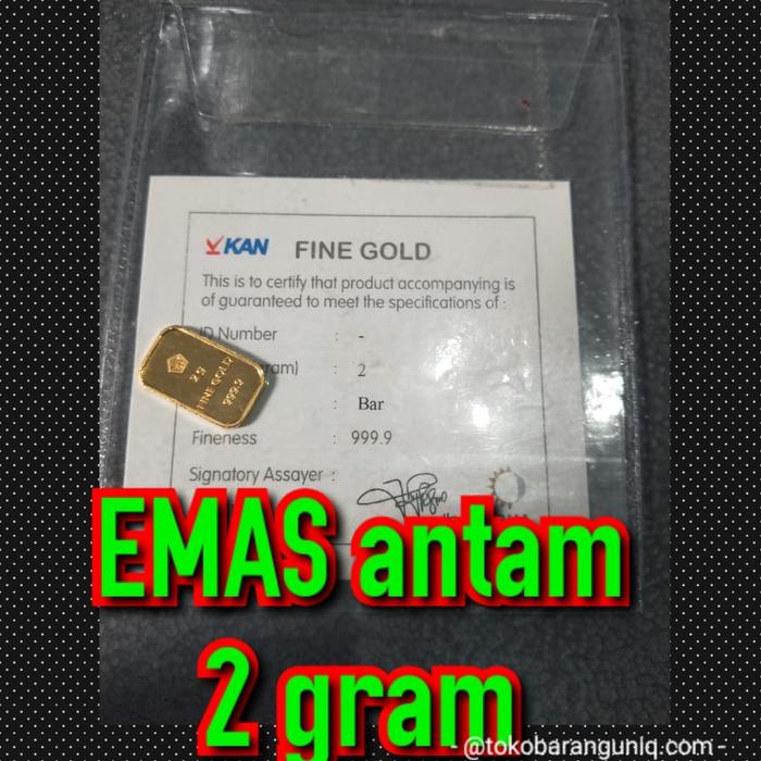 logam mulia/ emas antam/ emas batang 2 gram