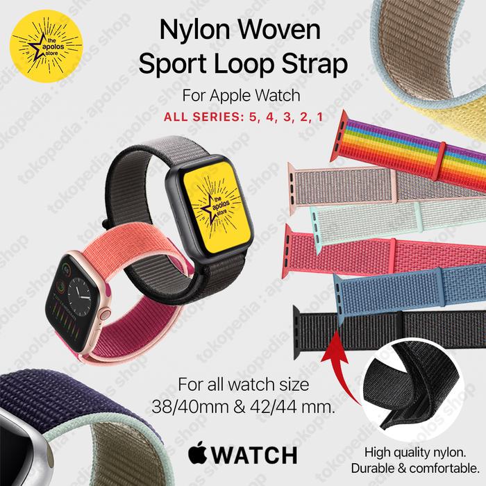 Strap Premium Nylon Loop Watch Series Ultra 11/10/9/8/7/6/5/4 Bahan Nilon Watch Band watch Tali 49 4