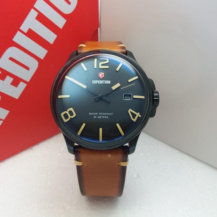 EXPEDITION E6789 / 6789 - JAM TANGAN PRIA ORIGINAL - BLACK BROWN