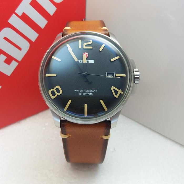 EXPEDITION E6789 / 6789 - JAM TANGAN PRIA ORIGINAL - SILVER BROWN
