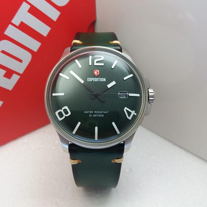 EXPEDITION E6789 / 6789 - JAM TANGAN PRIA ORIGINAL - SILVER GREEN