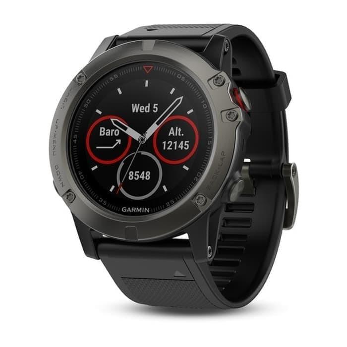 JAM TANGAN GARMIN FENIX 5X SLATE GRAY ORIGINAL GARANSI TAM