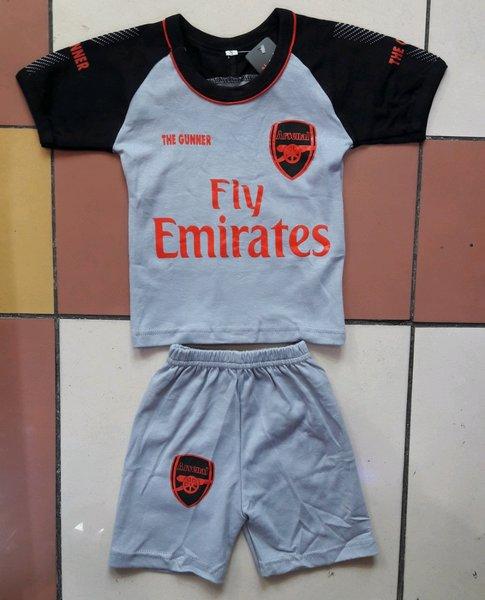 Setelan Arsenal Away Setelan Baju Bola Bayi-Anak