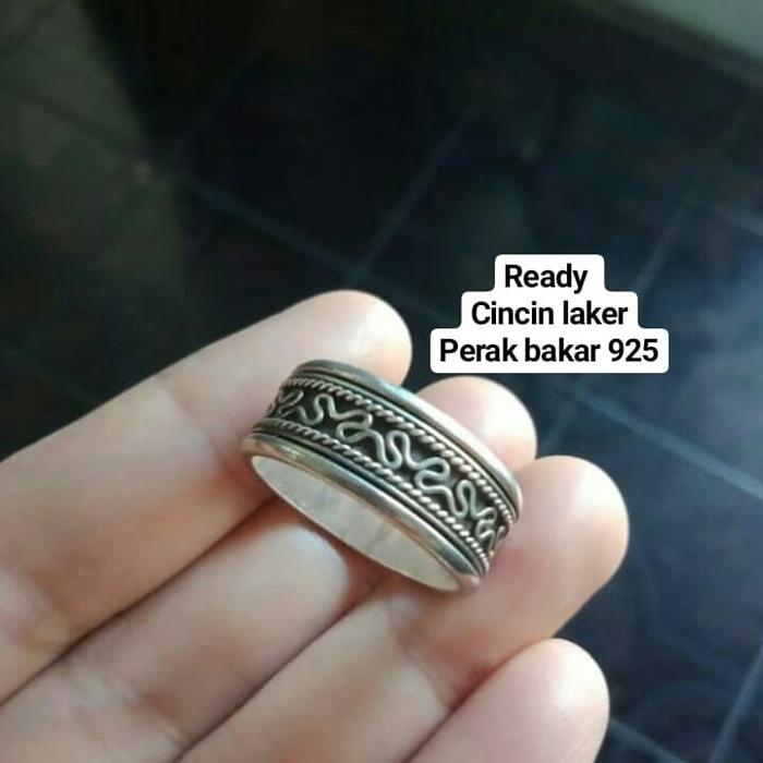 cincin perak bakar kadar 925 handmade ori jogja