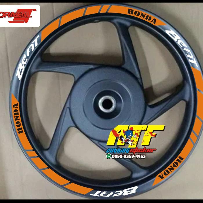sticker velg motor beat/motor beat/sticker velg/variasi sticker