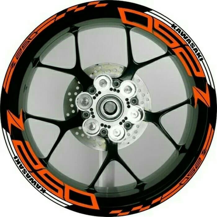 decal sticker velg kawasaki z250