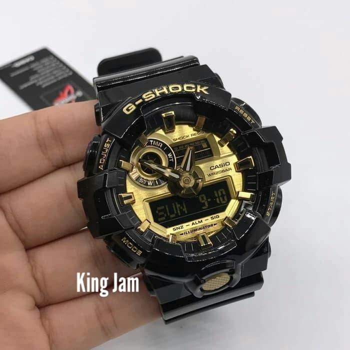 Jam Tangan Pria Casio G-Shock GA-710GB-1ADR/ GA-710GB-1A