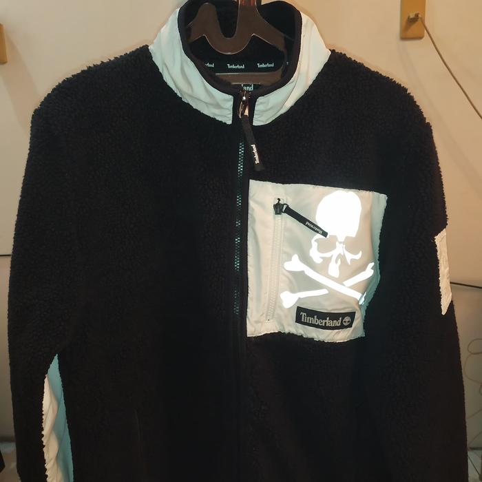 jaket Mastermind world skull fleece jacket x timberland