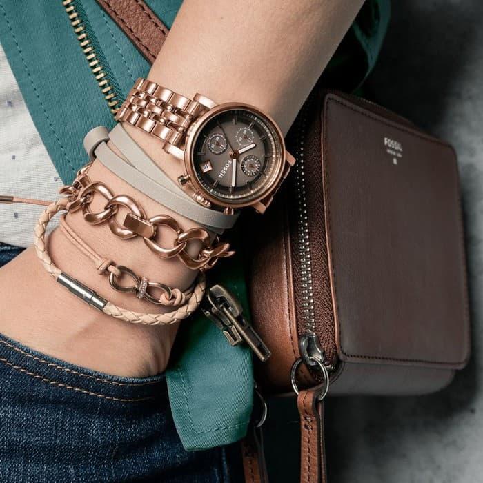 Jam Tangan Wanita Merek Fossil BoyFriend BF ES 3494 Original