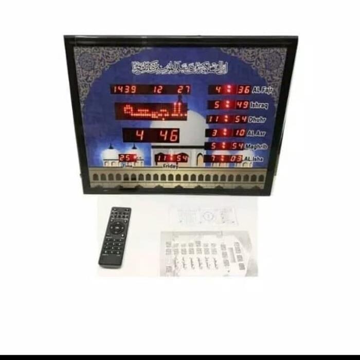 Jam Digital Adzan OTOMATIS Lengkap REMOT Jam adzan Jadwal Sholat 4636