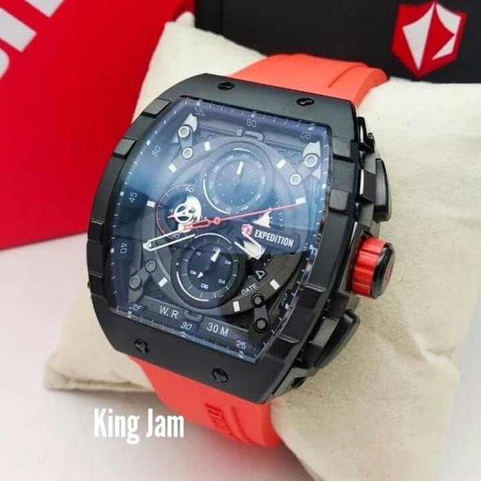 Jam Tangan Pria Expedition E 6782 Original Orange Black