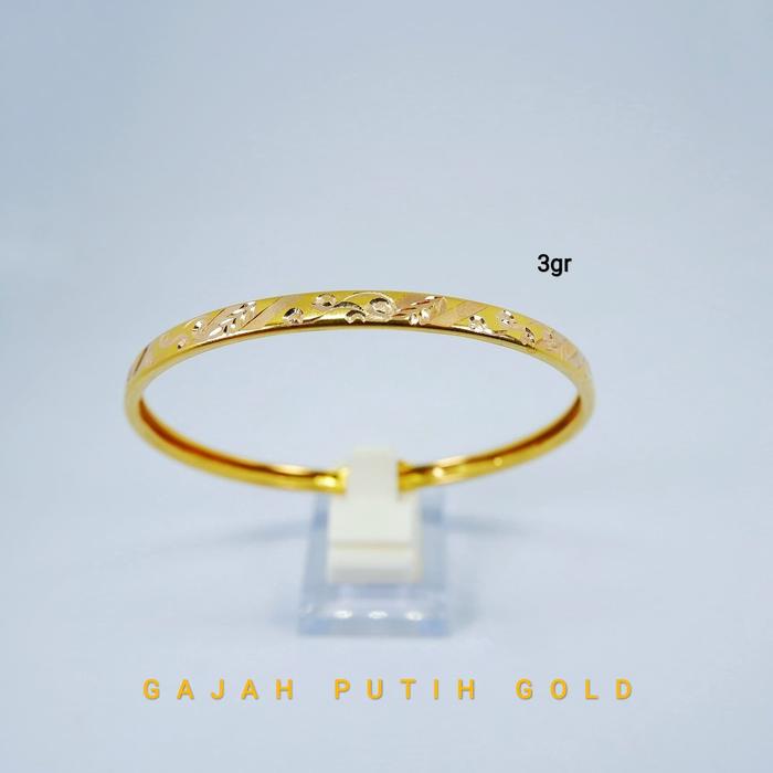 Gelang 3gr Model Bangkok Batik Emas Asli KodeO23060