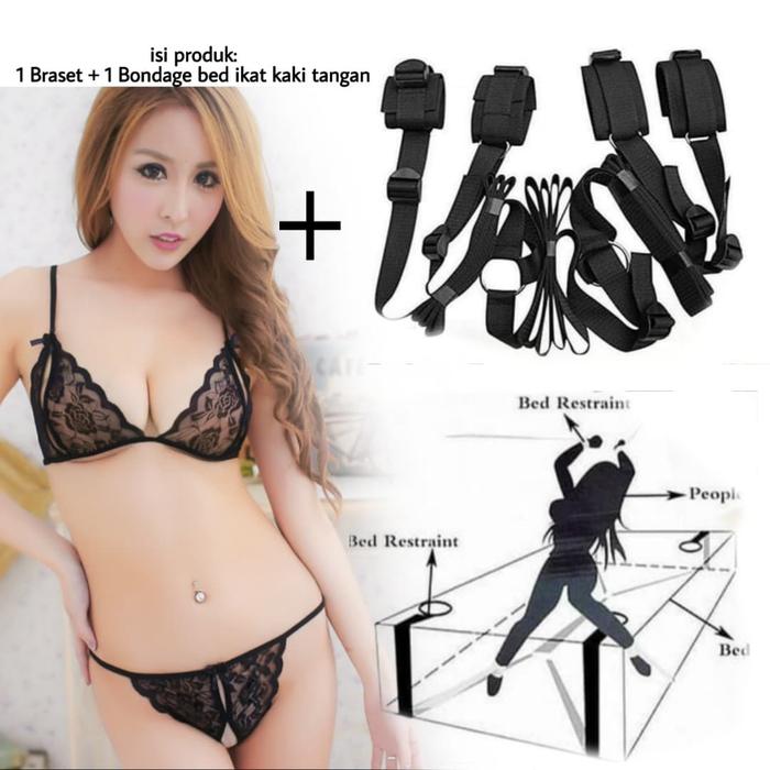 lingerie bra set alat bdsm kasur bondage bed murah kaki tangan borgol