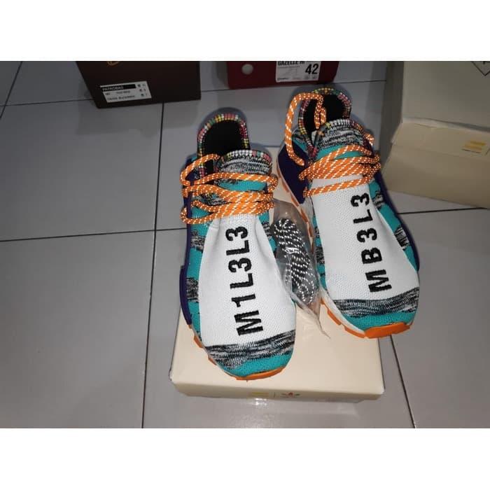 ADIDAS NMD HU PHARRELL SOLAR PACK ORANGE US 5.5 ORIGINAL