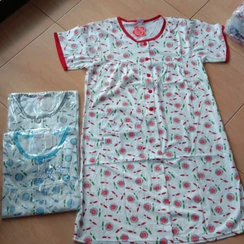 Baju tidur BKH / Daster jumbo XXL wanita berkancing