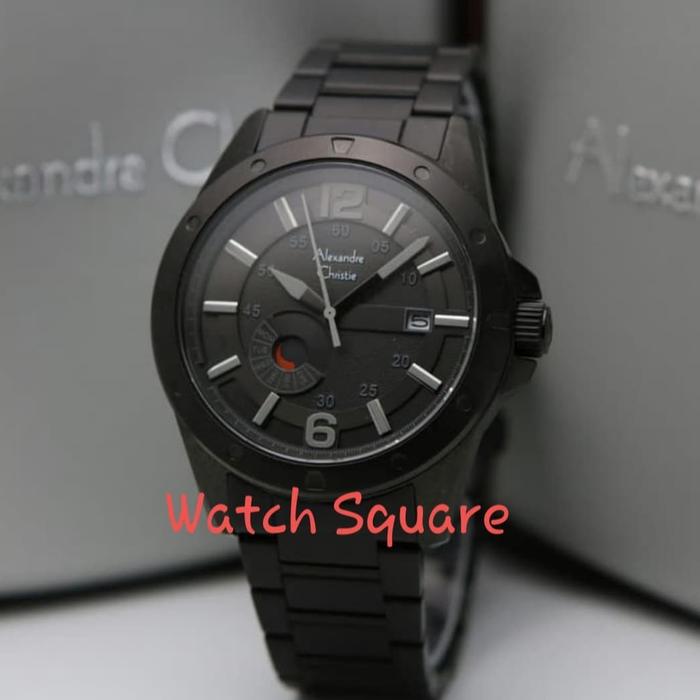 Jam Tangan Pria Alexandre Christie Original AC6536 Black