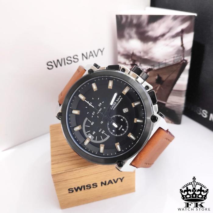 Jam Tangan Pria Swiss Navy 8935 Chronograph Aktif ORIGINAL