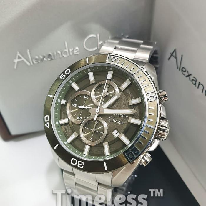 jam tangan pria alexandre christie ac 6543 MC Silver