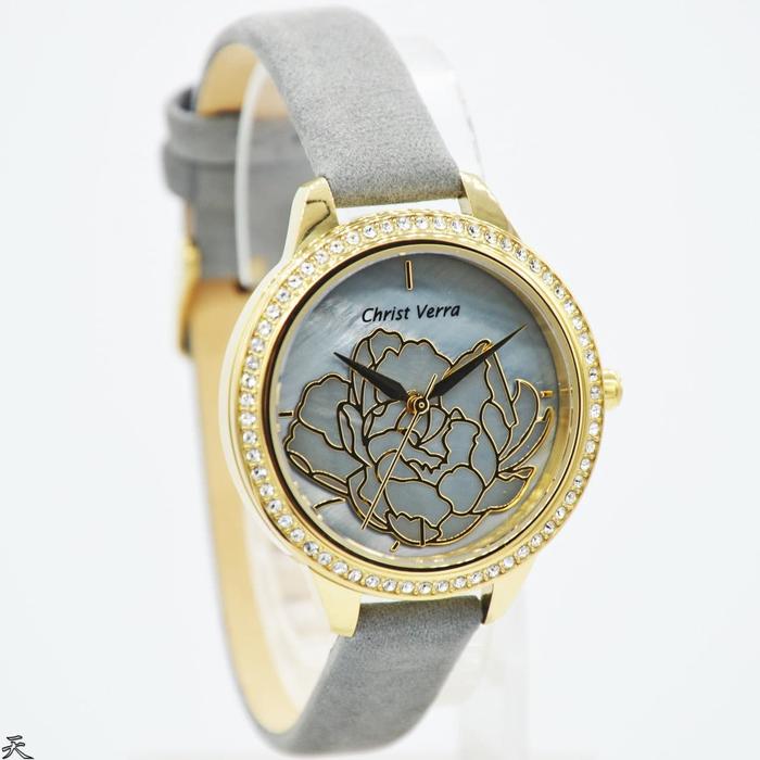 Christ Verra CV 71617L-25 GRY - Jam Tangan Wanita Original - Grey