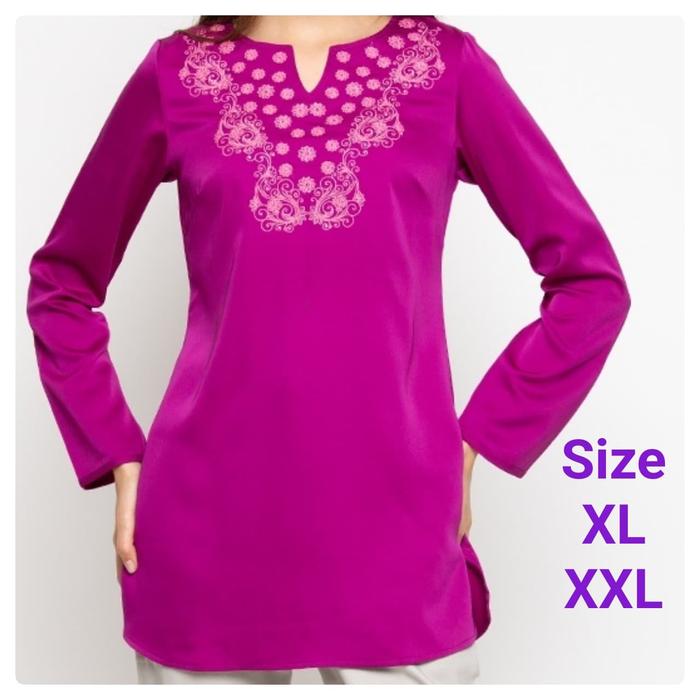 Blouse Wanita Perempuan Cardinal Femme Ungu