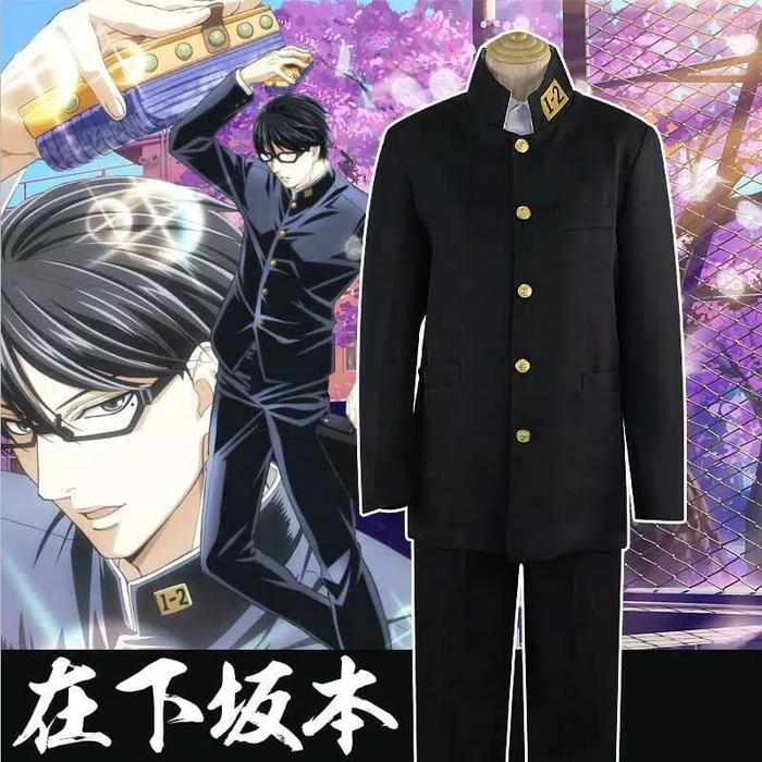 fullset kostum cosplay sakamoto