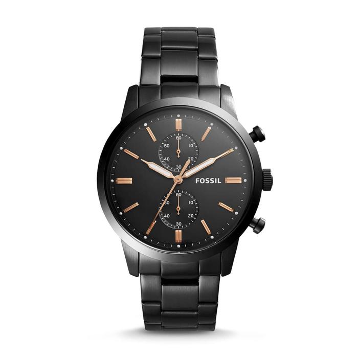 Jam Tangan Pria Merek Fossil FS 5379 & FS5379 Black Original 4.4cm