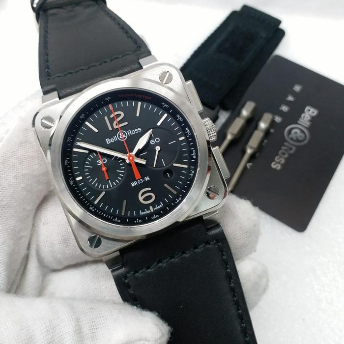 Jam Pria Merek Bell&Ross BR 03-94 Aviation Automatic Swiss Clone