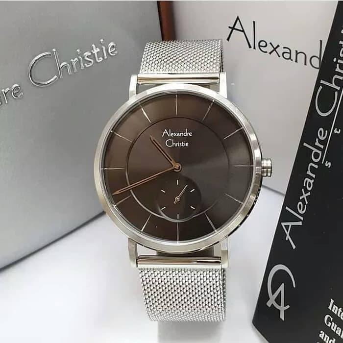 Jam Tangan Pria Alexandre Christie AC 8586 Black Silver Dan lain nya