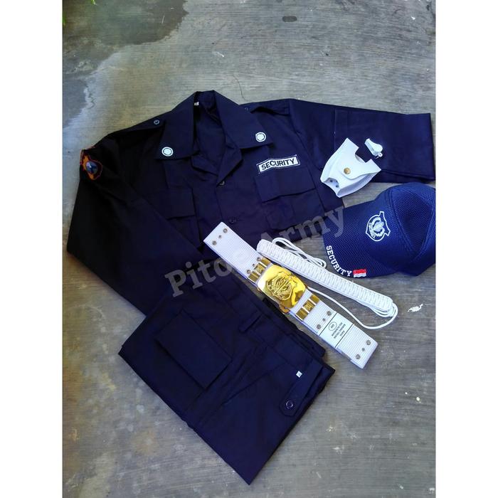 Seragam SECURITY Lengkap - Seragam PDL Satpam - Kopel - Topi