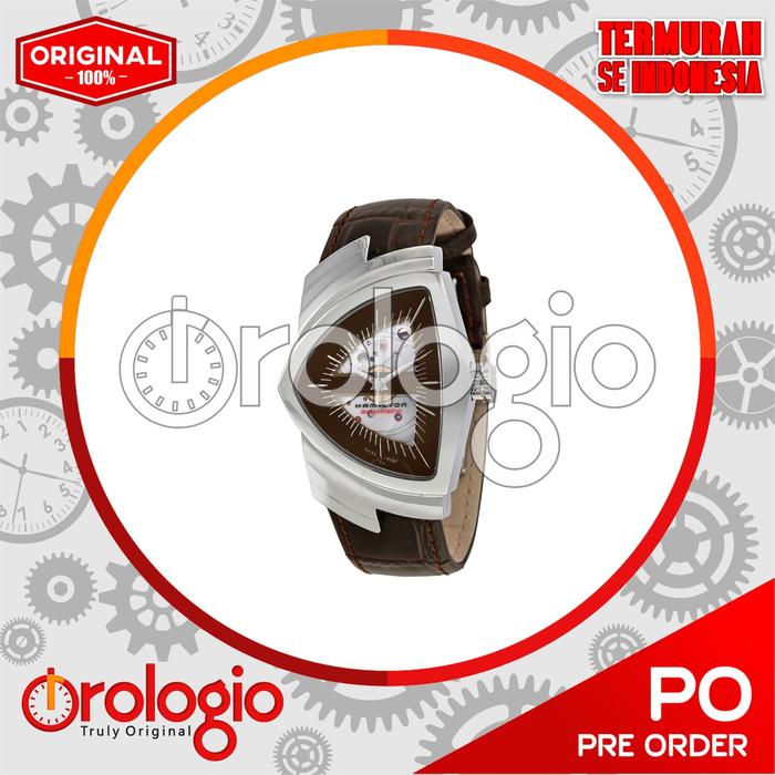 Jam Tangan Hamilton Ventura Automatic Brown Skeleton H24515591